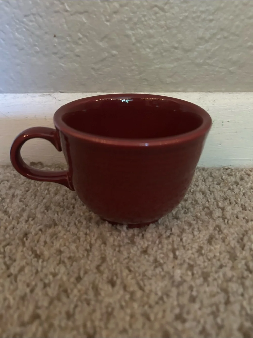 Vintage Homer Laughlin Fiesta “Cinnabar” Burgundy Teacup No Saucer